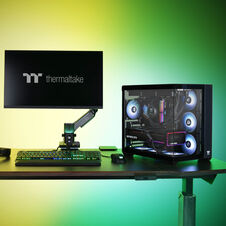 Thermaltake View 380 ARGB ATX Mid Tower Black Tinted Tempered Glass