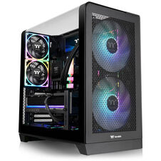 Thermaltake View 390 Air ATX Mid Tower Black with Tempered Glass Side Panel and USB 3.2 Gen 2 Type-C USB 3.2 Gen 1 Type-A