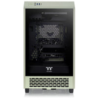 Thermaltake The Tower 200 Mini-ITX Tower Beige Tempered Glass Side Panel, USB 3.2 Gen 2 Type-C Front Panel