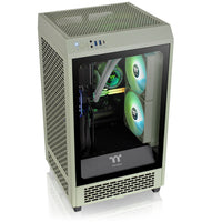 Thermaltake The Tower 200 Mini-ITX Tower Beige Tempered Glass Side Panel, USB 3.2 Gen 2 Type-C Front Panel