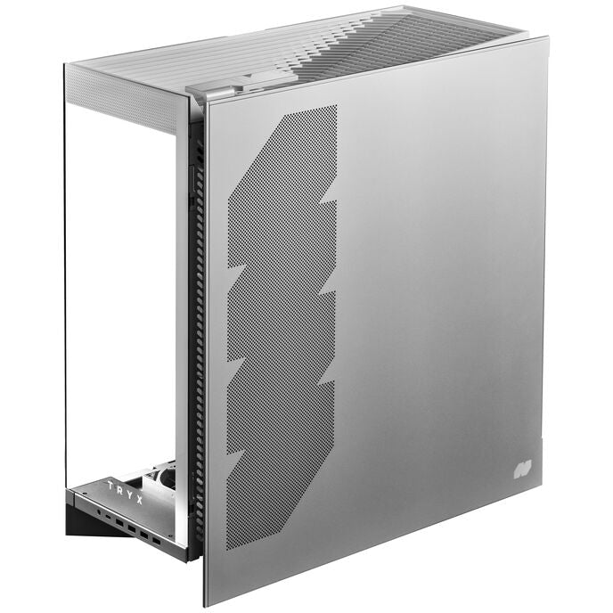TRYX LUCA L70 White ATX PC Case Panoramic Glass with Front Panel ATX Case Bottom Mount PSU White