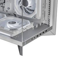 TRYX LUCA L70 White ATX PC Case Panoramic Glass with Front Panel ATX Case Bottom Mount PSU White