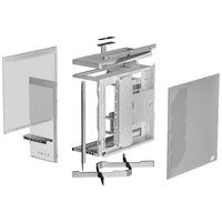TRYX LUCA L70 White ATX PC Case Panoramic Glass with Front Panel ATX Case Bottom Mount PSU White