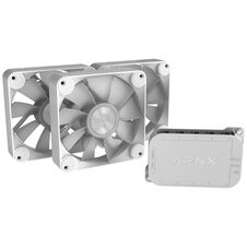 APNX FP1-R PWM-Lüfter, Reverse Blade, PWM, ARGB - 3er-Pack, weiß