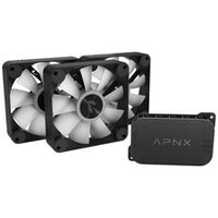 APNX FP1-R PWM-Lüfter, Reverse Blade, PWM, ARGB - 3er-Pack, schwarz
