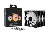be quiet! Light Wings LX ARGB PWM High Speed Lüfter, Triple Pack - 120mm, schwarz