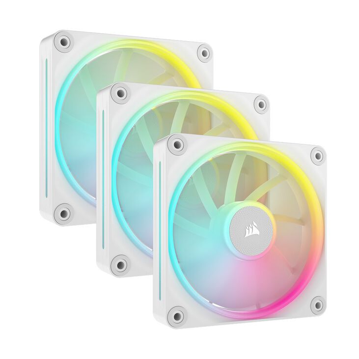 Corsair iCUE Link LX120 RGB, PWM Lüfter, 3er Pack - 120mm, weiß