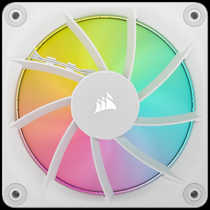 Corsair iCUE Link LX140 RGB, PWM Lüfter, 2er Pack - 140mm, weiß