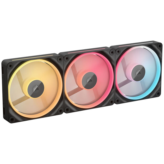Corsair iCUE LINK LX120-R 120mm Addressable RGB PWM 70 CFM Black 3-Pack