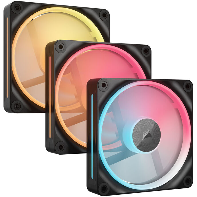 Corsair iCUE Link LX120-R RGB, PWM Lüfter, 3er Pack - 120mm, schwarz