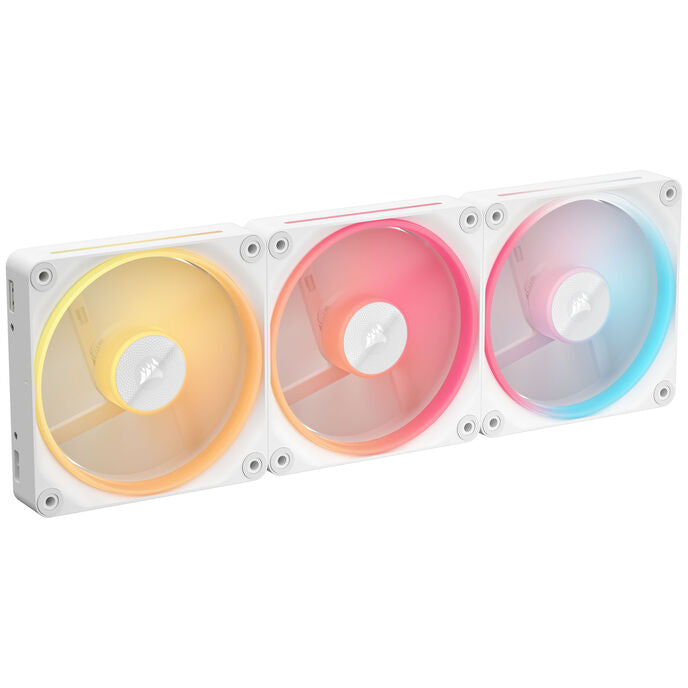 Corsair iCUE Link LX120-R RGB, PWM Lüfter, 3er Pack - 120mm, weiß
