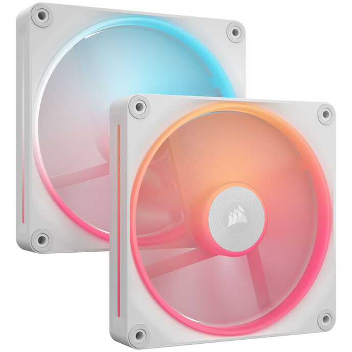 Corsair iCUE Link LX140-R RGB, PWM Lüfter, 2er Pack - 140mm, weiß