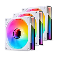 Jonsbo ZK-120W PWM Lüfter, A-RGB - 120mm, weiß, 3er-Pack