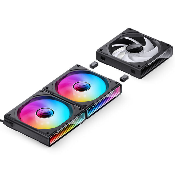 Jonsbo ZK-120B ARGB PWM Fans, 120mm, 3-Pack - black