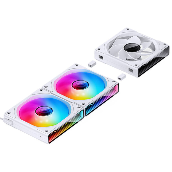 Jonsbo ZK-120WR Reverse PWM Lüfter, A-RGB - 120mm, weiß, 3er-Pack