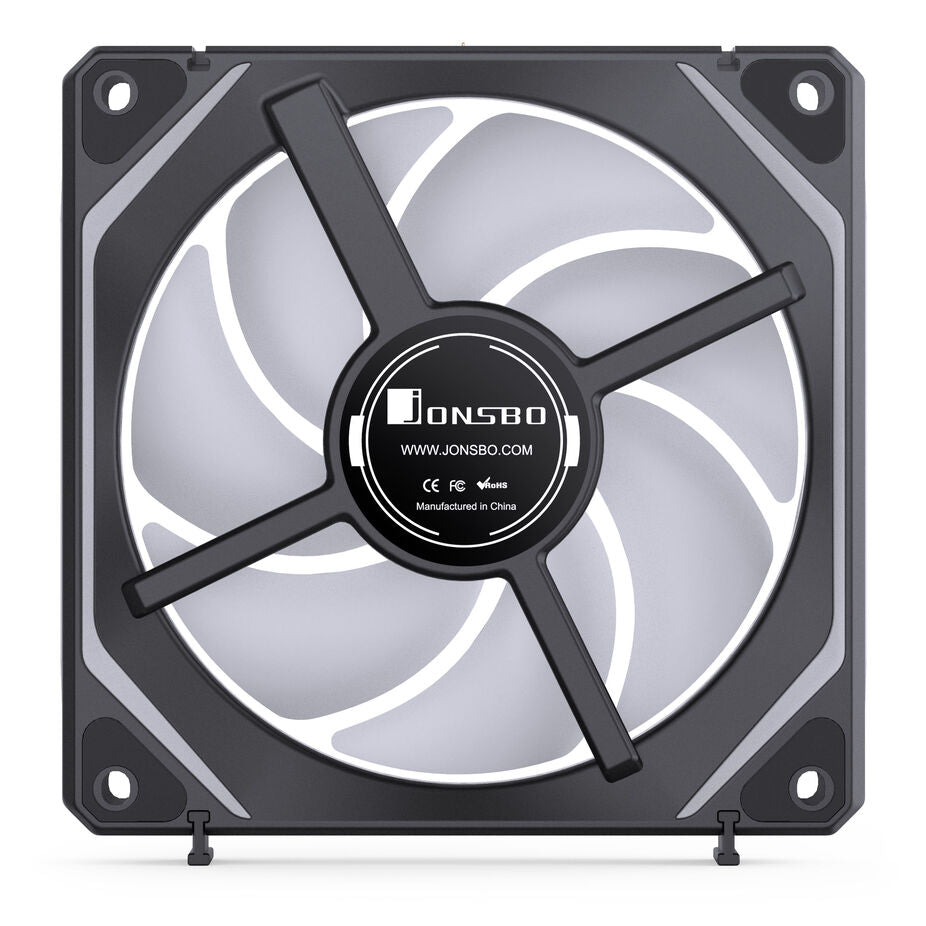 Jonsbo ZL-120BR PWM ARGB Lüfter 3er Pack, umgekehrte Ausrichtung - 120mm, schwarz
