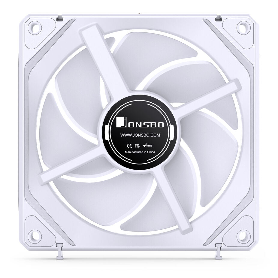 Jonsbo ZL-120W PWM ARGB Lüfter 3er Pack, reguläre Ausrichtung - 120mm, weiß
