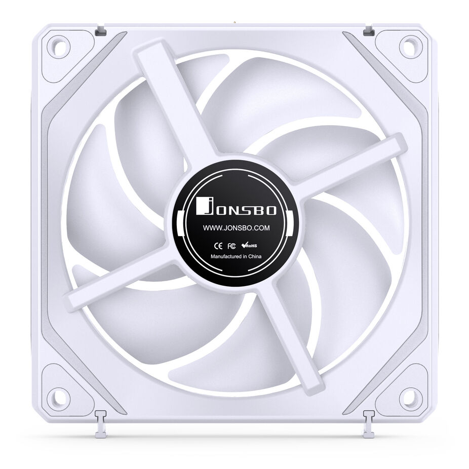 Jonsbo ZL-120WR PWM ARGB Lüfter 3er Pack, umgekehrte Ausrichtung - 120mm, weiß