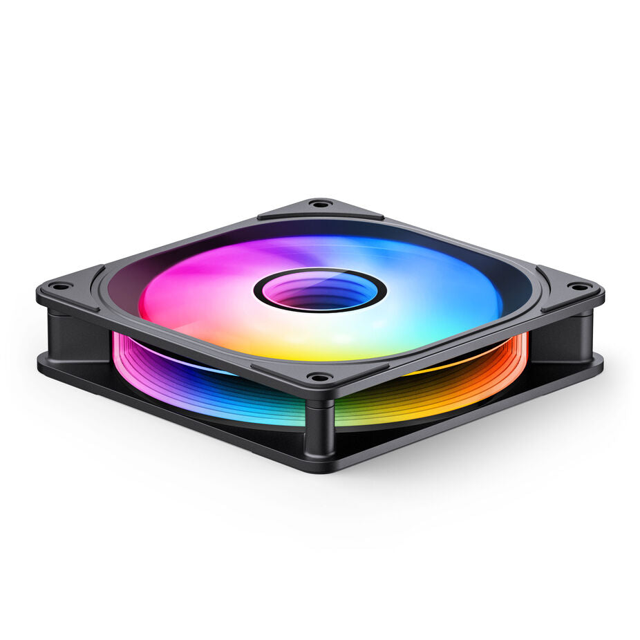 Jonsbo FR-606BR PWM Fan, Reverse, RGB - 120mm, black