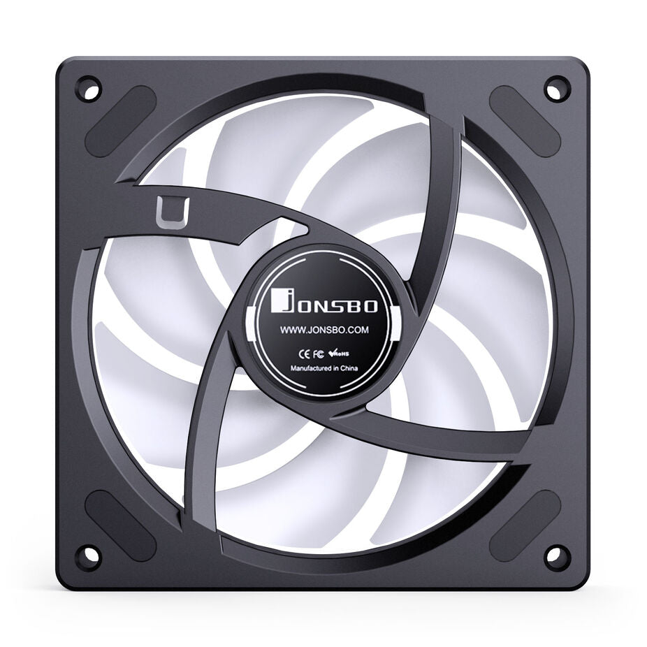 Jonsbo ZB-120BR 120mm Black PWM Addressable RGB 65.26 CFM 1-Pack
