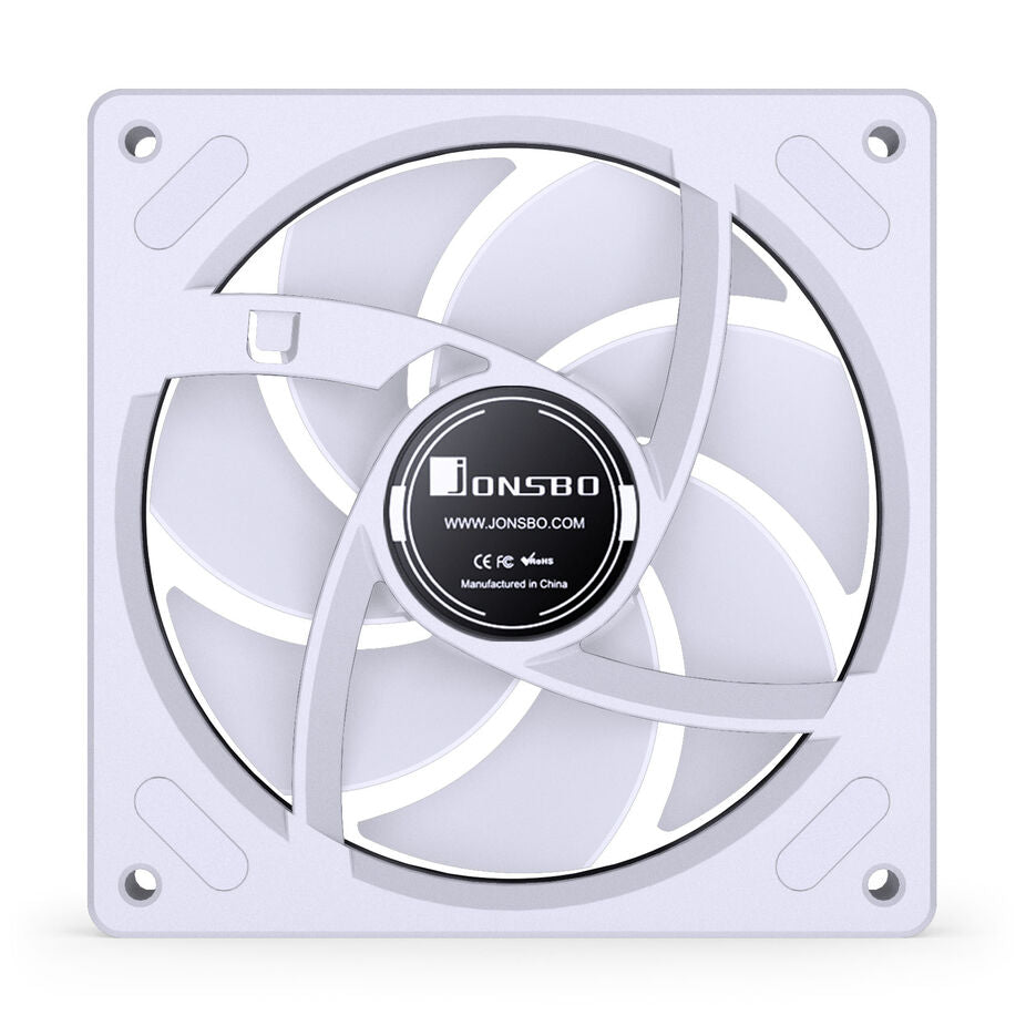 Ventilateur Jonsbo ZB-120, PWM, ARGB - 120mm, blanc