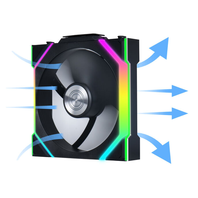 Lian Li UNI FAN SL 120mm Noir PWM RVB adressable sans fil Pack de 3