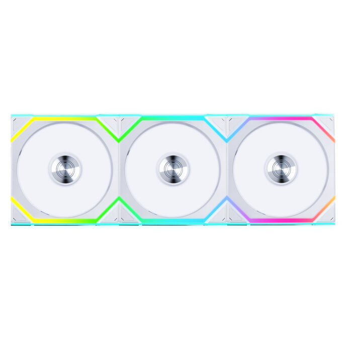 Lian Li UNI FAN SL sans fil 120mm blanc PWM RVB adressable 64.05 CFM triple pack