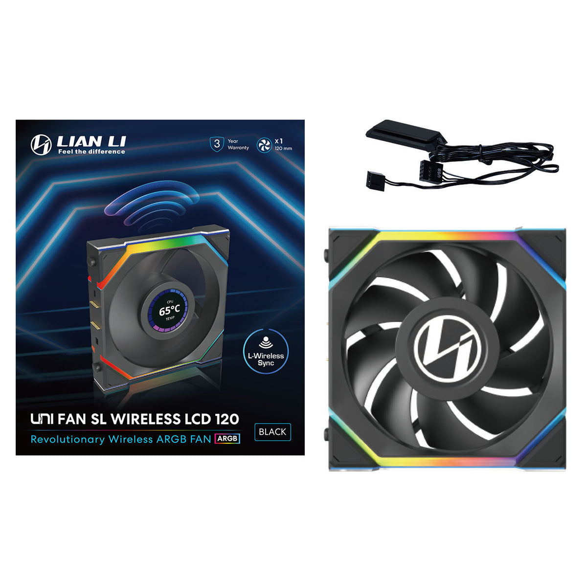 120mm Lian Li UNI FAN SL Wireless LCD 120 ARGB