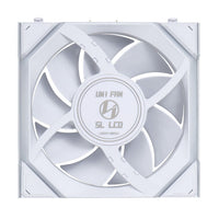 Lian Li UNI FAN SL Wireless LCD 120mm blanc ARGB PWM Pack de 3