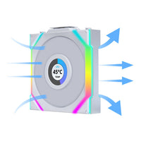Lian Li UNI FAN SL Wireless LCD 120mm blanc ARGB PWM Pack de 3