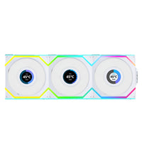 Lian Li UNI FAN SL Wireless LCD 120mm blanc ARGB PWM Pack de 3