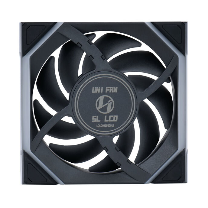 Lian Li UNI FAN SL Wireless LCD 120mm Black Addressable RGB PWM 51.45 CFM Reverse 3-Pack