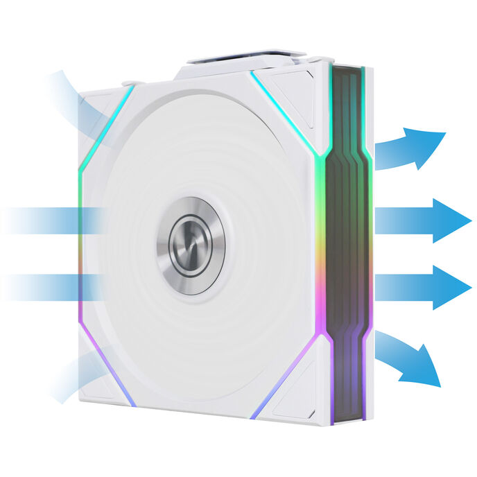 Lian Li UNI FAN TL 120mm Addressable RGB PWM Wireless 90.1 CFM White 3-Pack