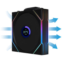 Lian Li UNI FAN TL LCD Wireless 120mm Black