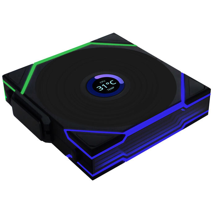 Lian Li UNI FAN TL120 LCD Wireless 120mm Black Reverse Blade