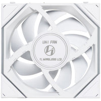 Lian Li UNI FAN TL Wireless LCD Lüfter, ARGB, PWM - Reverse Blade, 120 mm, weiß