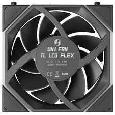 120mm Lian Li Uni Fan TL LCD FLEX ARGB, Black