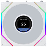 120mm Lian Li Uni Fan TL LCD FLEX ARGB, blanc, commande LED