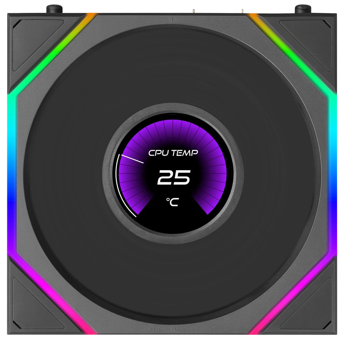 120mm Lian Li Uni Fan TL LCD FLEX ARGB Reverse, Black, LED-Steuerung