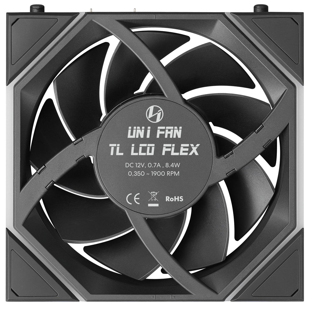 120mm Lian Li Uni Fan TL LCD FLEX ARGB, Black