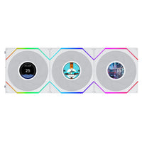 120mm Lian Li Uni Fan TL LCD FLEX ARGB, White