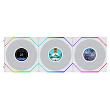 120mm Lian Li Uni Fan TL LCD FLEX ARGB Reverse, White, LED-Steuerung