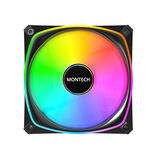 CASE FAN 120MM/RX120 PRO BLACK 3 IN 1 MONTECH