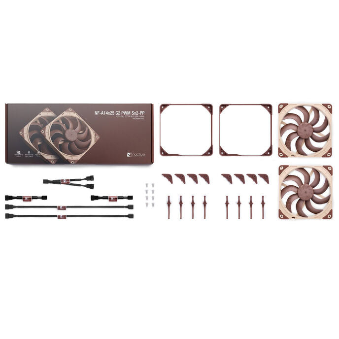 Noctua NF-A14x25 G2 PWM Sx2-PP Brown