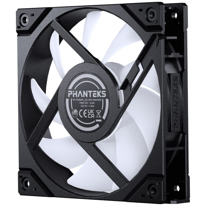Phanteks M25G2-120 120mm Black PWM D-RGB Reverse 3-Pack