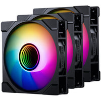Phanteks M25G2-120 120mm Black PWM D-RGB Reverse 3-Pack