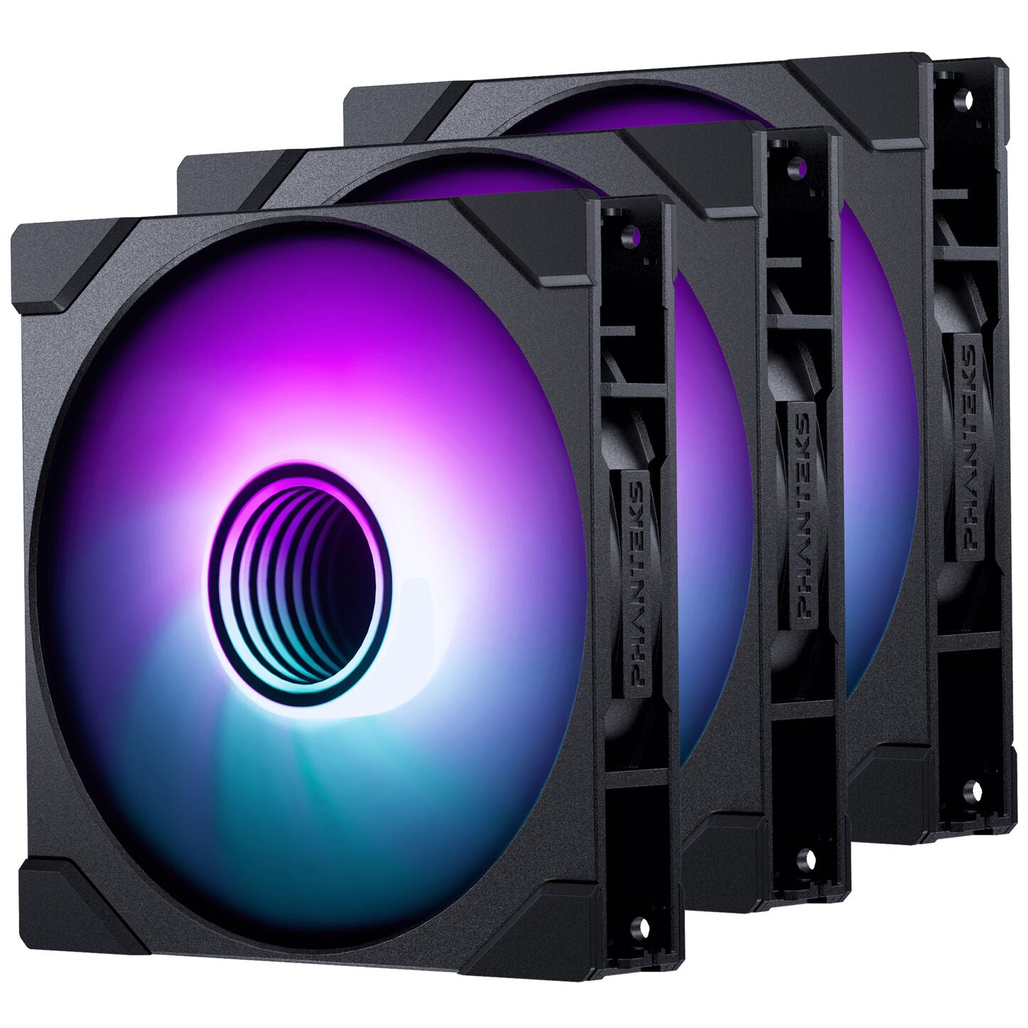 PHANTEKS M25 Gen2 PWM D-RGB Lüfter, 3er-Pack - 140mm, schwarz