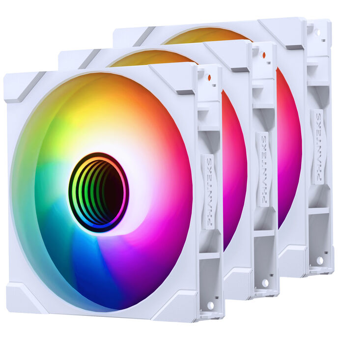 140mm PHANTEKS M25-140 Gen2 PWM DRGB Reverse Blade 3er-Pack weiß