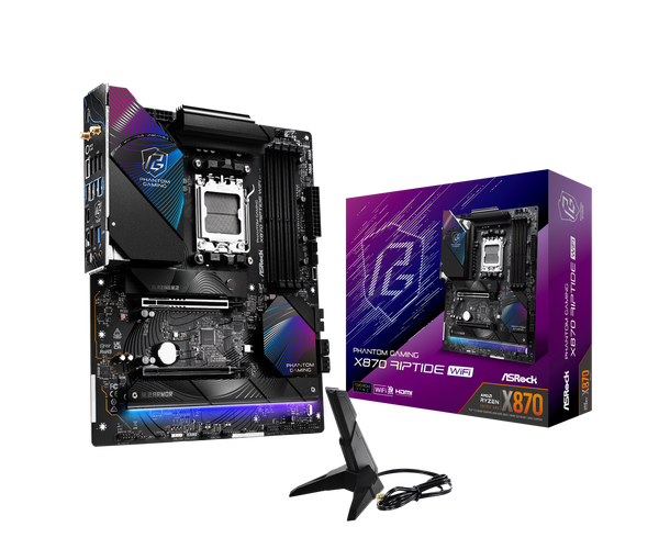 ASRock X870 Phantom Gaming Riptide WiFi AM5 DDR5 ATX