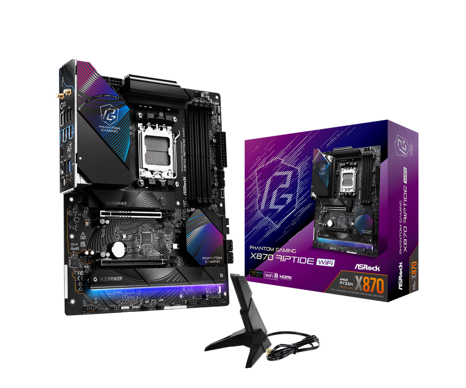 ASRock X870 Phantom Gaming Riptide WiFi AM5 DDR5 ATX